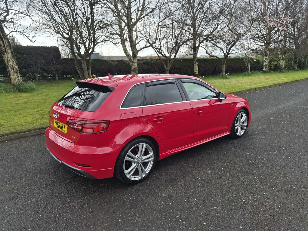 Audi A3 1.6 Tdi S-line YY66NLL Red #4