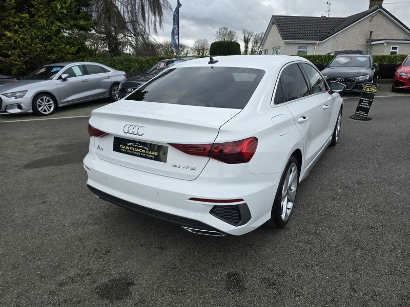 Audi A3 S Line 30 1.0Tfsi Mhev S HG72RKA White #4