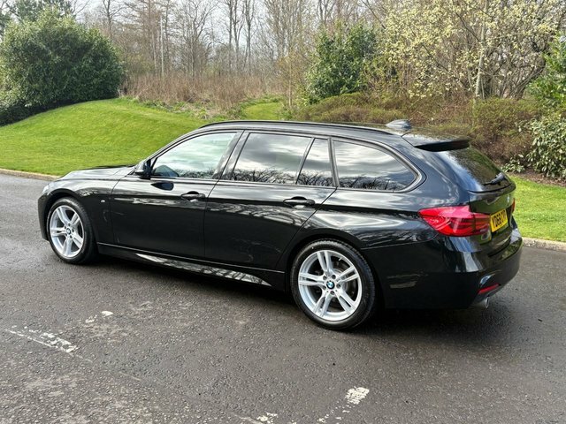 BMW 3 Series 2.0 318D M Sport Touring Euro 6 S YD68CVR Black #6