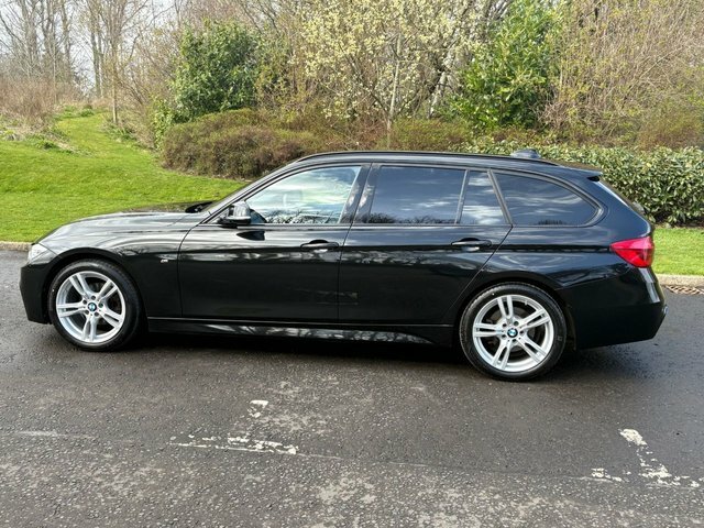 BMW 3 Series 2.0 318D M Sport Touring Euro 6 S YD68CVR Black #4