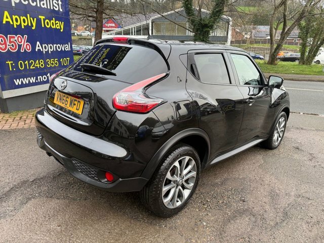 Nissan Juke 2016 66 1.2 Dig-t Tekna Suv Euro VN66WFD Black #6