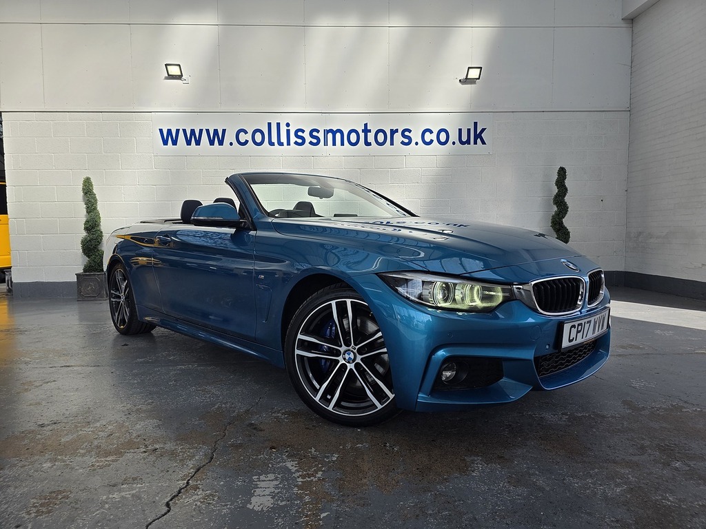 BMW 4 Series 2.0 420D M Sport Convertible Eur Blue