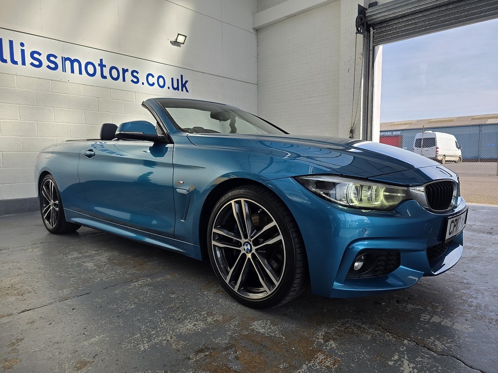 BMW 4 Series 2.0 420D M Sport Convertible Eur Blue #6