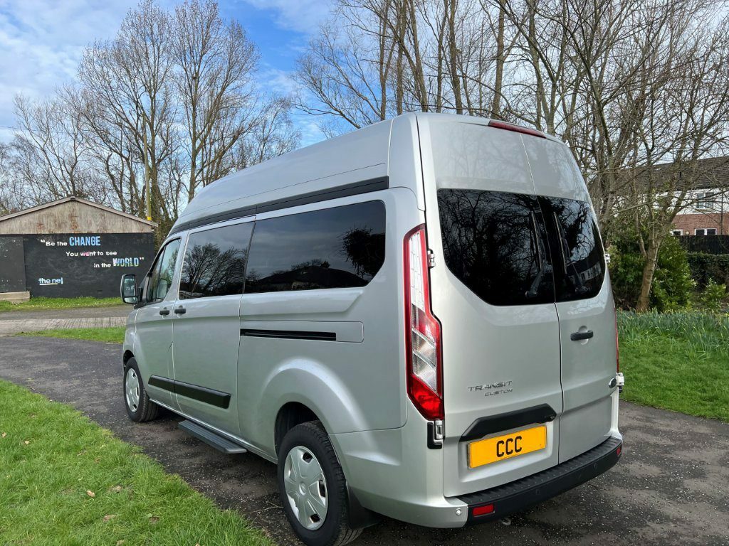 Ford Transit Custom 2.0 320 Ecoblue 130 High Roof L2h2 8-Seat Mini Silver #5