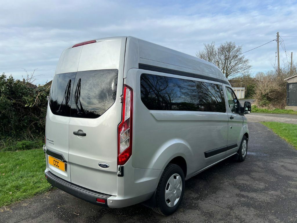 Ford Transit Custom 2.0 320 Ecoblue 130 High Roof L2h2 8-Seat Mini Silver #3
