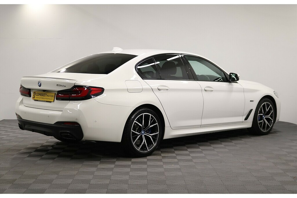 BMW 5 Series 530E M Sport LG22RUW White #6