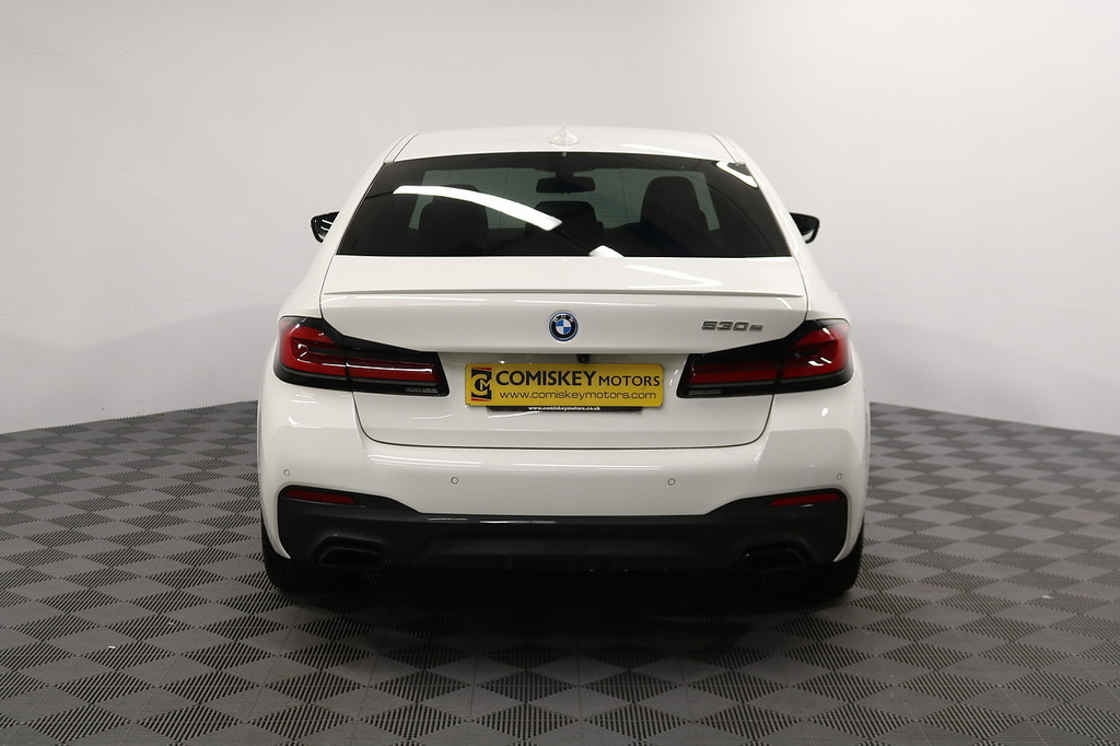 BMW 5 Series 530E M Sport LG22RUW White #5