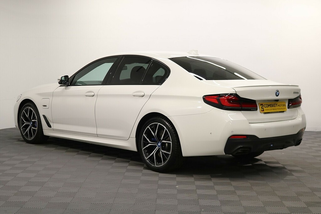 BMW 5 Series 530E M Sport LG22RUW White #4