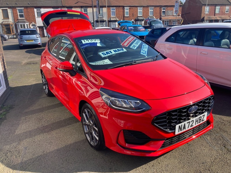 Ford Fiesta 1.0T Ecoboost St-line Hatchback NA72HBZ Red #3