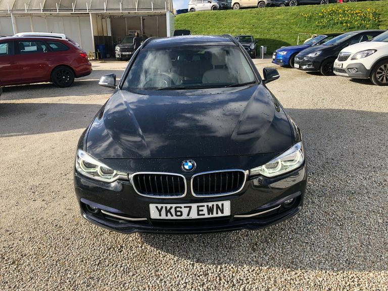 BMW 3 Series 318D Sport Estate YK67EWN Black #4