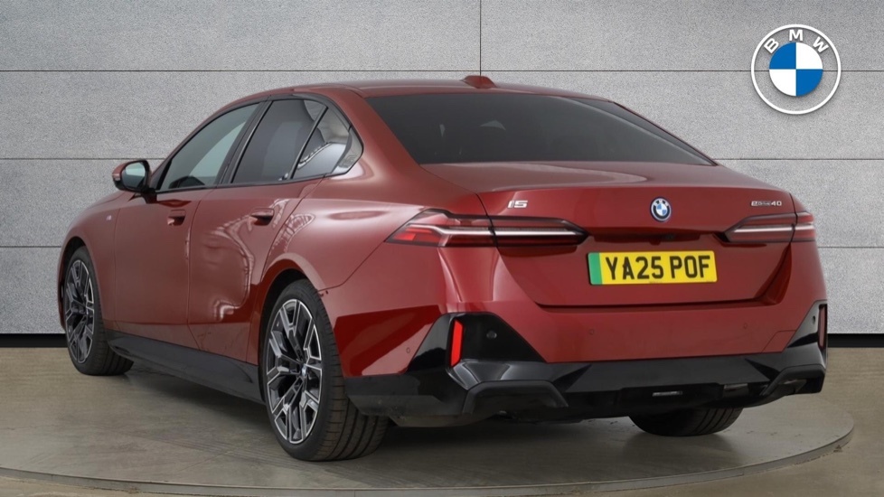 BMW i5 I5 Edrive40 M Sport Saloon YA25POF Red #2