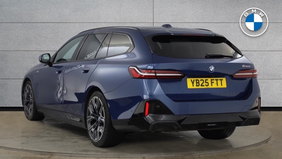 BMW 5 Series 530E M Sport Touring YB25FTT Blue #2