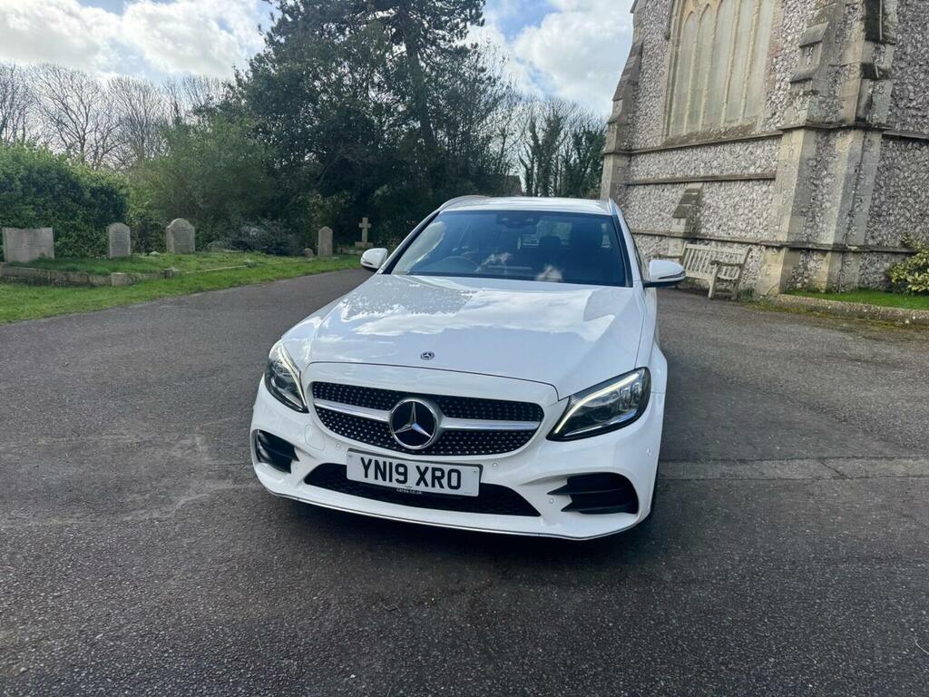 Mercedes-Benz C Class Estate 1.6 C200d Amg Line Premium G-tronic Euro White