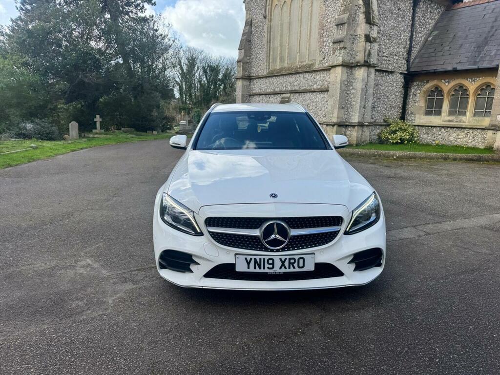 Mercedes-Benz C Class Estate 1.6 C200d Amg Line Premium G-tronic Euro White #5