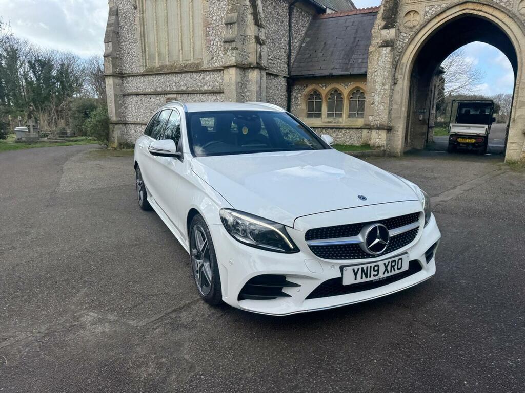 Mercedes-Benz C Class Estate 1.6 C200d Amg Line Premium G-tronic Euro White #5