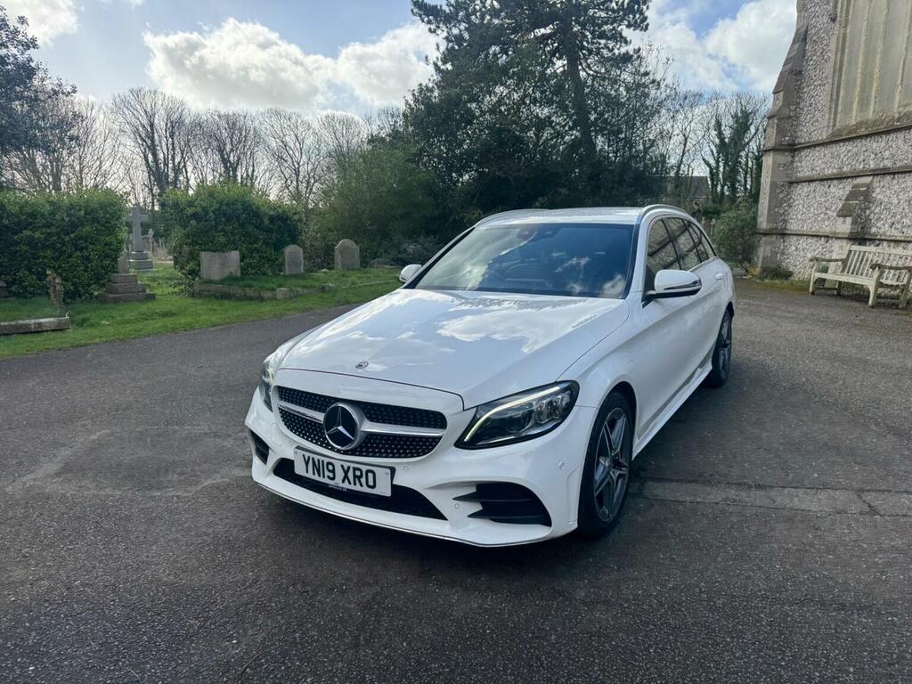 Mercedes-Benz C Class Estate 1.6 C200d Amg Line Premium G-tronic Euro White #2