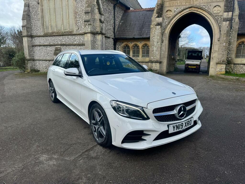 Mercedes-Benz C Class Estate 1.6 C200d Amg Line Premium G-tronic Euro White #6