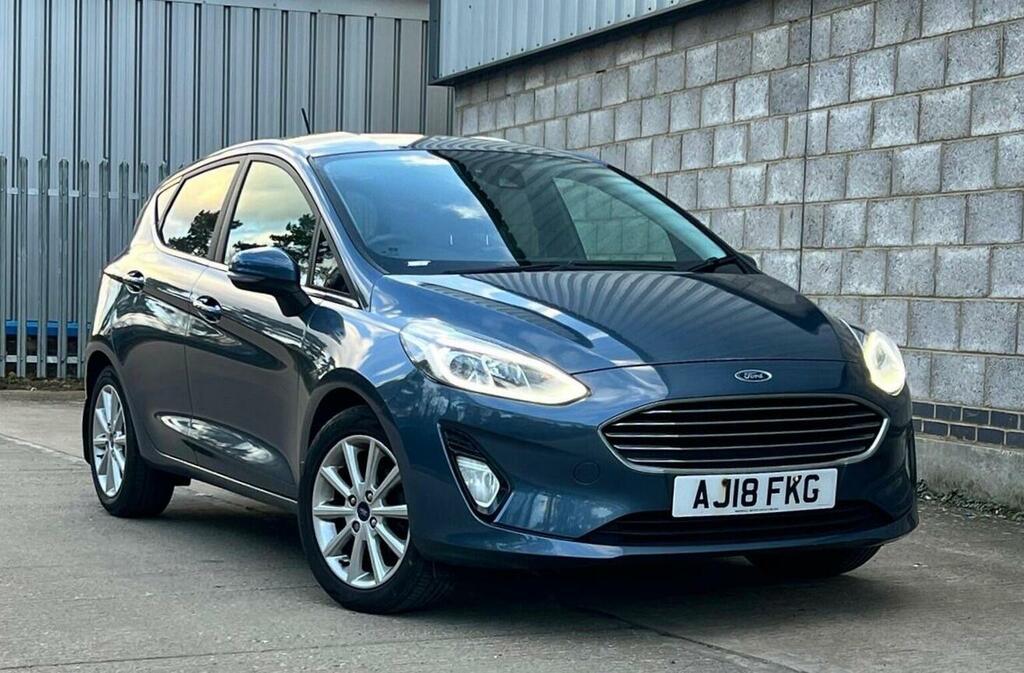 Ford Fiesta Hatchback 1.0T Ecoboost Titanium Euro 6 Ss AJ18FKG Blue #5