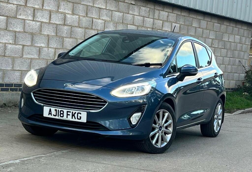 Ford Fiesta Hatchback 1.0T Ecoboost Titanium Euro 6 Ss AJ18FKG Blue #3