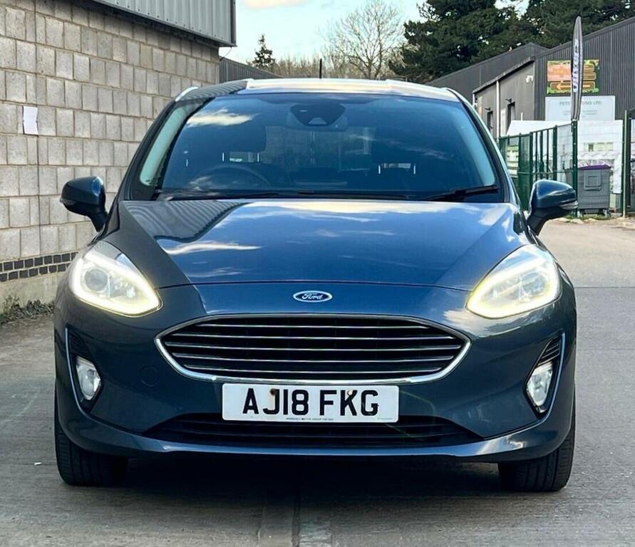 Ford Fiesta Hatchback 1.0T Ecoboost Titanium Euro 6 Ss AJ18FKG Blue #2