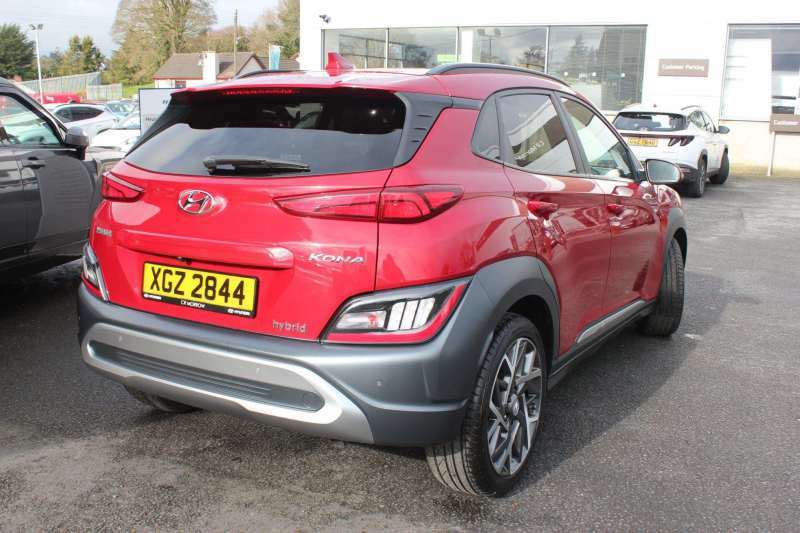 Hyundai Kona 1.6 Gdi Hybrid Premium Dct - 2022 Xgz2844 XGZ2844 Red #4