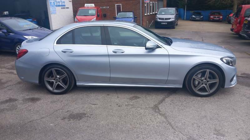 Mercedes-Benz C Class C220 Bluetec Amg Line - 2014 64 KP64VLK Silver #5