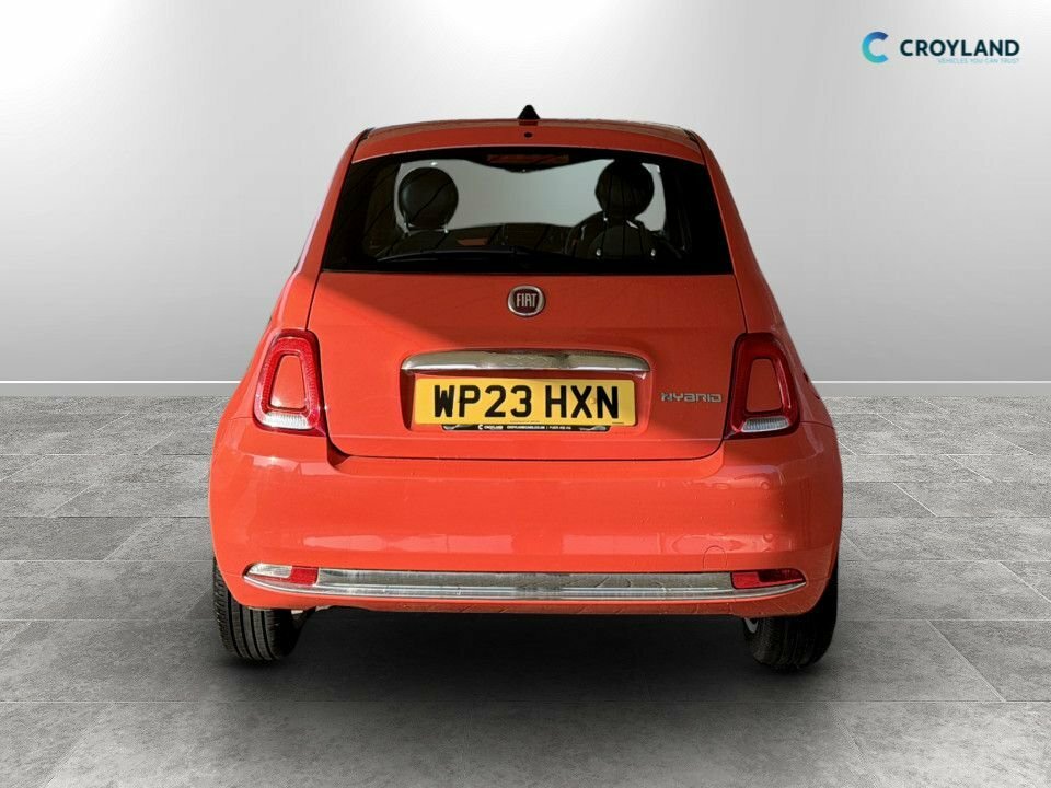 Fiat 500 Hatchback WP23HXN Orange #4