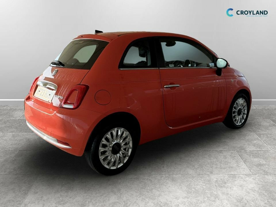 Fiat 500 Hatchback WP23HXN Orange #3