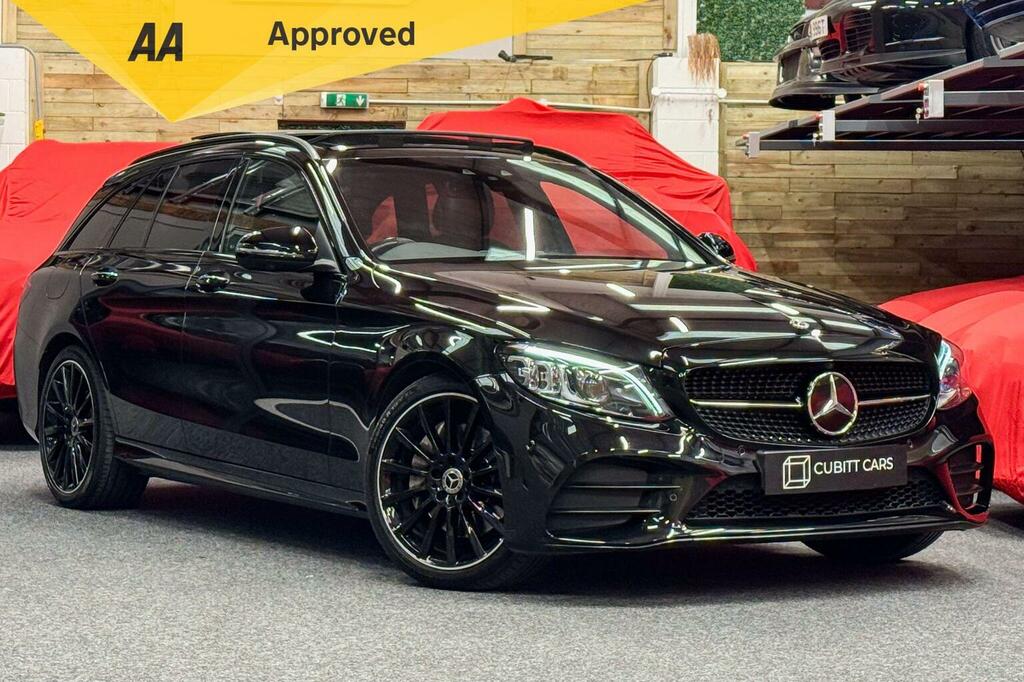 Mercedes-Benz C Class Estate 2.0 C300d Amg Line Night Edition Premium P Black