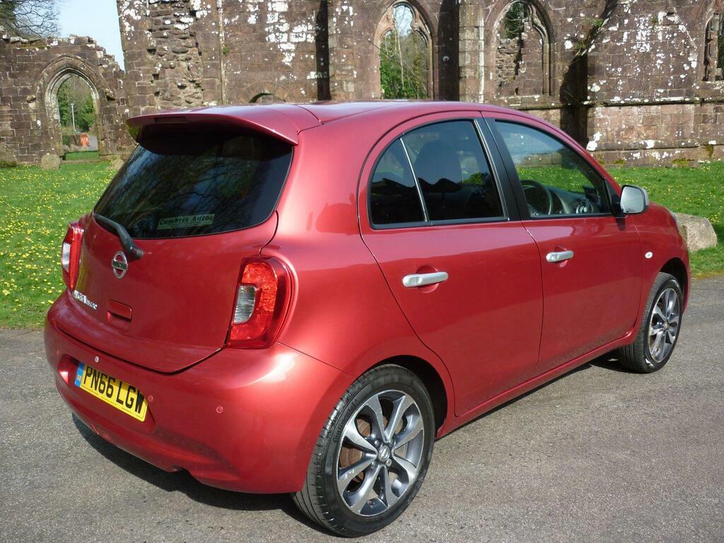 Nissan Micra 1.2 N-tec Euro 6 PN66LGW Red #5