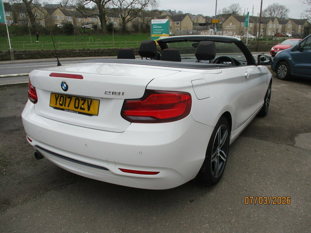 BMW 2 Series 1.5 218I Sport Convertible Euro White #4