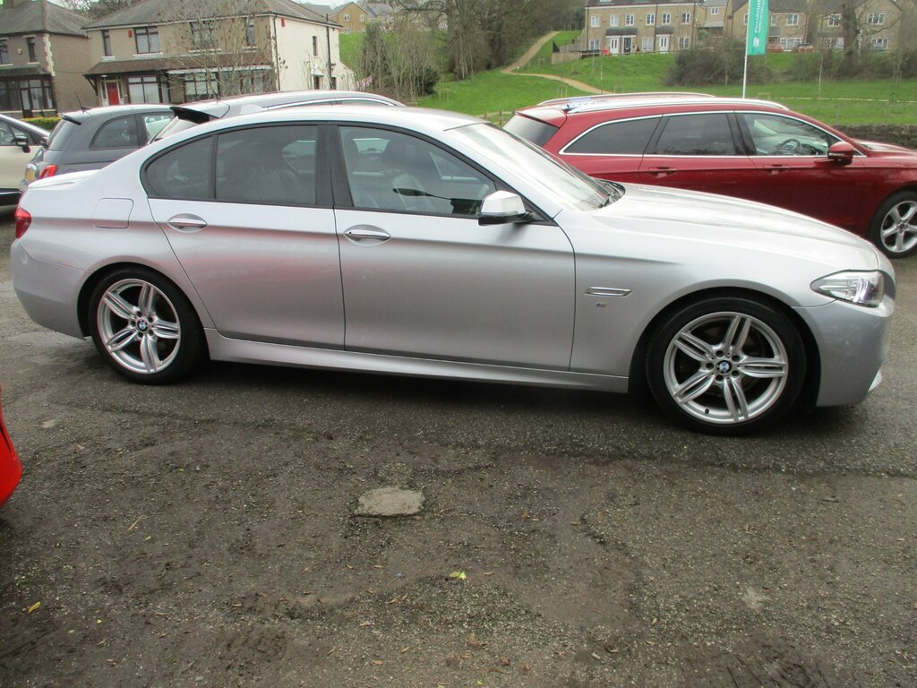 BMW 5 Series 2.0 520D M Sport Saloon Euro 6 S CN63BCZ Silver #4