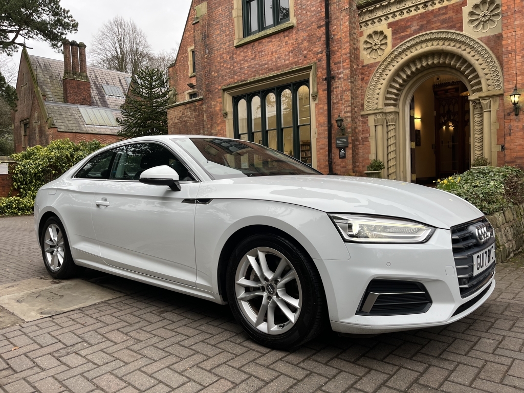 Audi A5 Coupe GU17BYD White #3