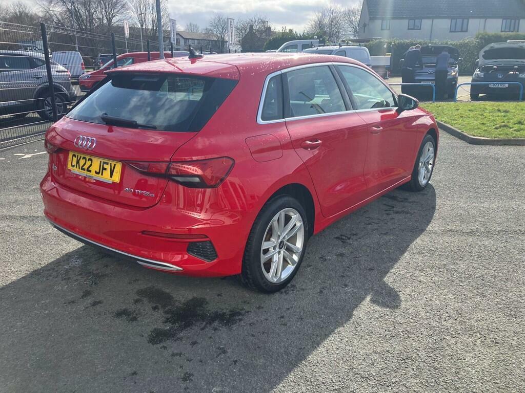 Audi A3 1.4 Tfsie 40 Sport Sportback S Tronic Euro 6 Ss CK22JFV Red #5