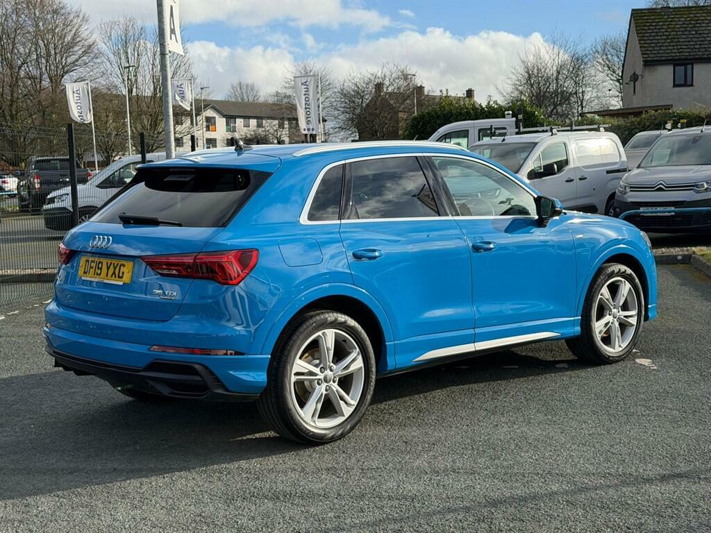 Audi Q3 2.0 Tdi 35 S Line Quattro Euro 6 Ss DF19YXG Blue #6