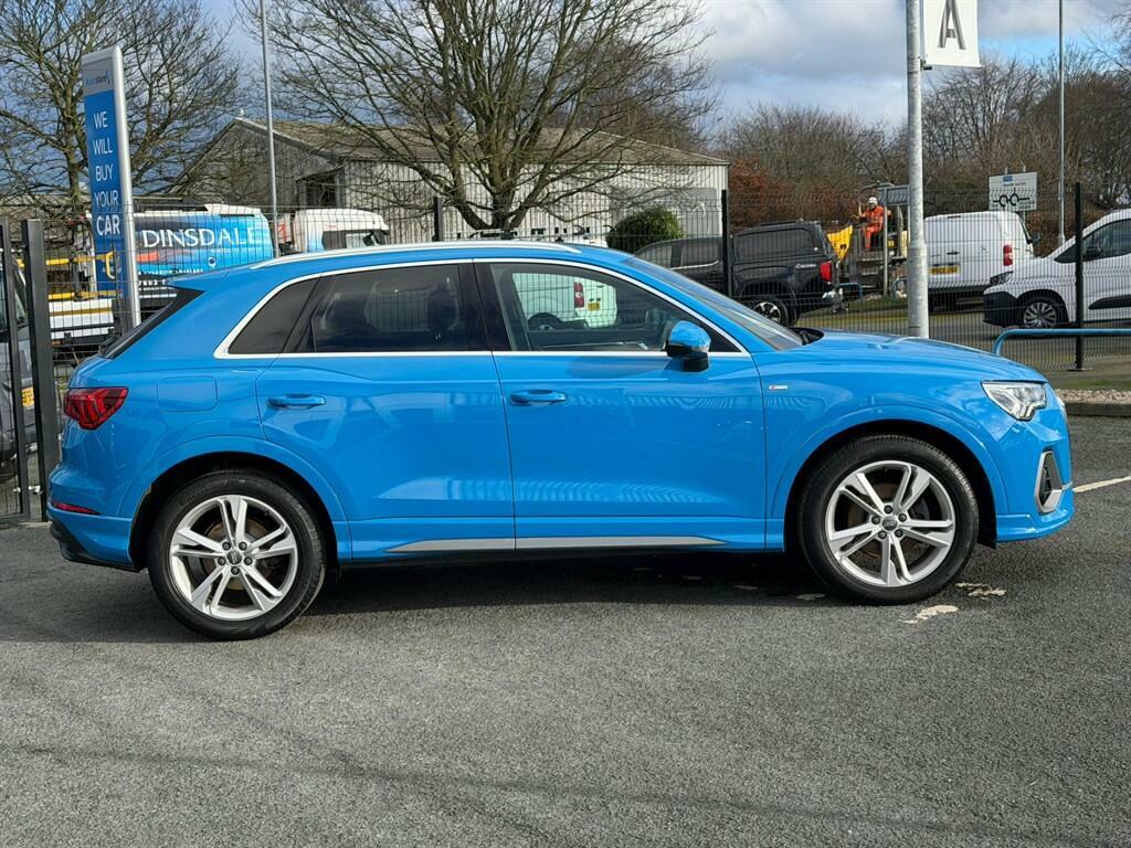 Audi Q3 2.0 Tdi 35 S Line Quattro Euro 6 Ss DF19YXG Blue #5