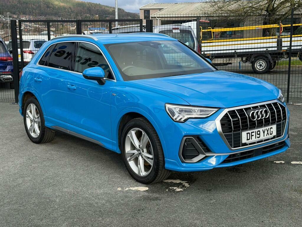 Audi Q3 2.0 Tdi 35 S Line Quattro Euro 6 Ss DF19YXG Blue #4