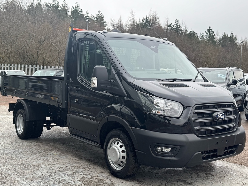 Ford Transit Custom 165Ps 350 Leader Single Cab Tipper Drw With Ac, R Black #3