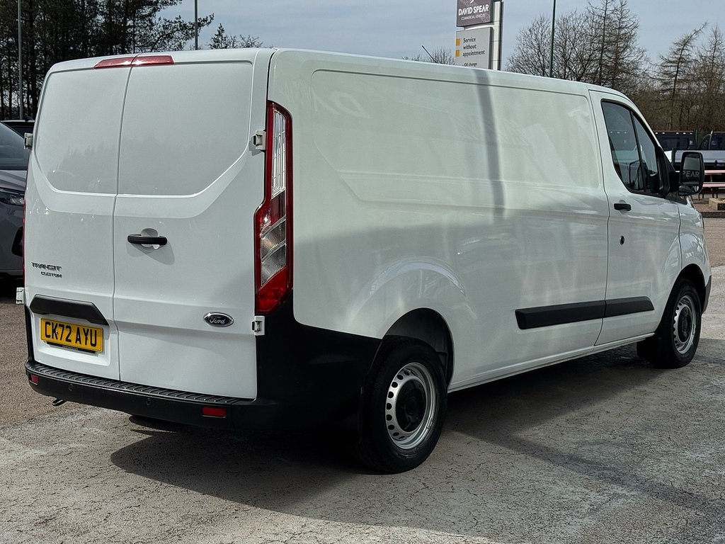 Ford Transit Custom Tdci 130Ps 300 Leader L2 Lwb With Ply Lining Par CK72AYU White #3