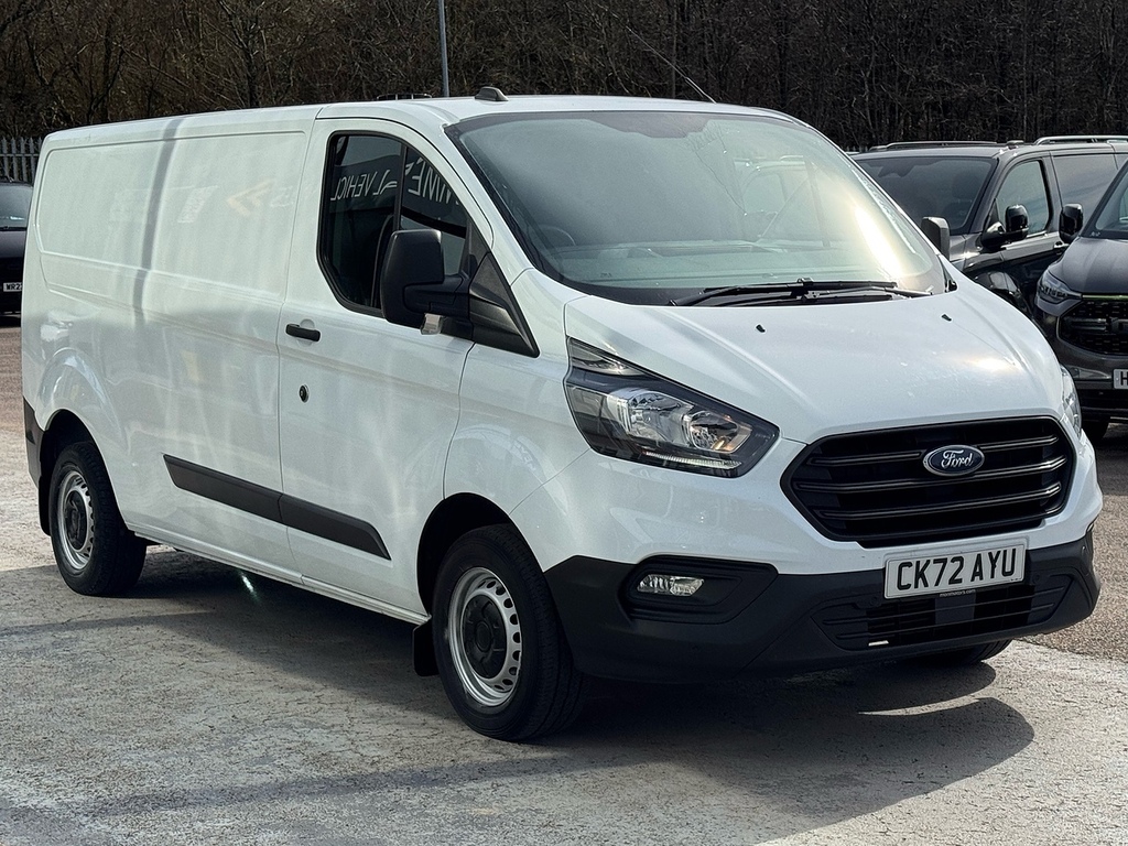 Ford Transit Custom Tdci 130Ps 300 Leader L2 Lwb With Ply Lining Par CK72AYU White #4