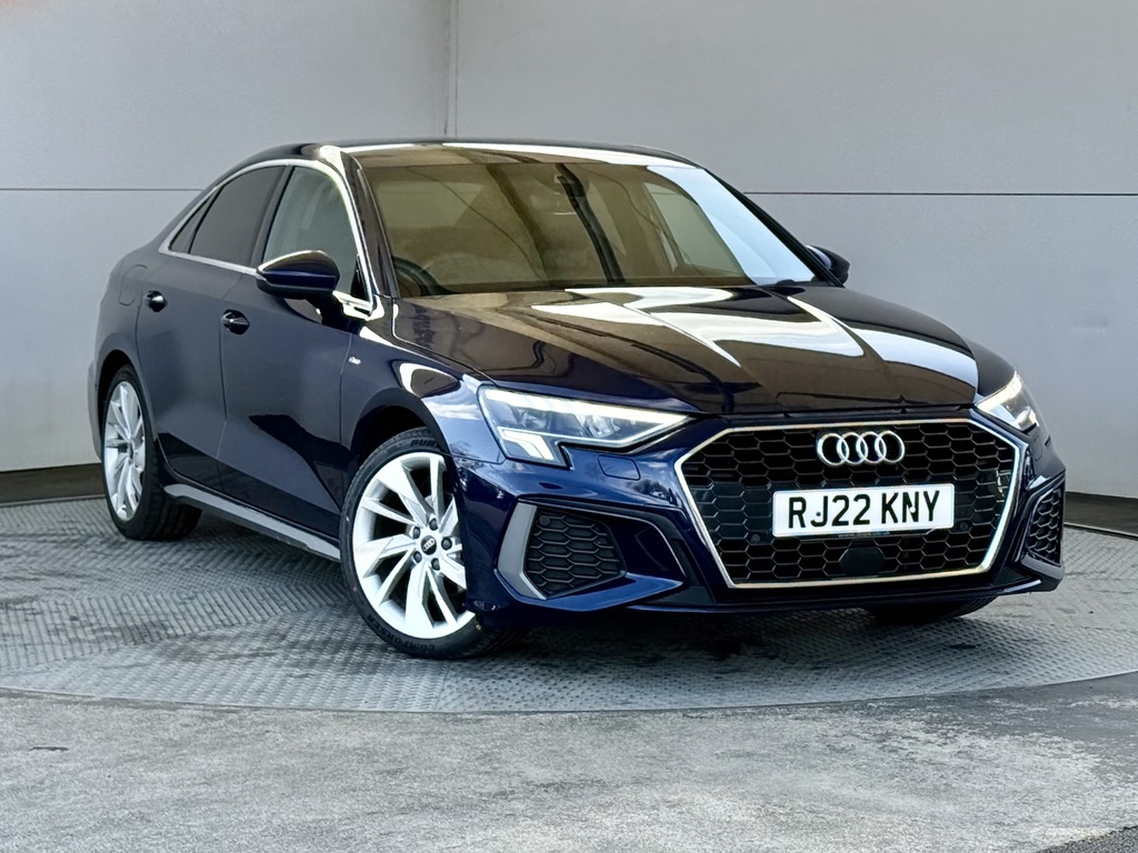 Audi A3 1.5Tfsi 35 Sline Saloon S Tronic Euro6 150 Blue