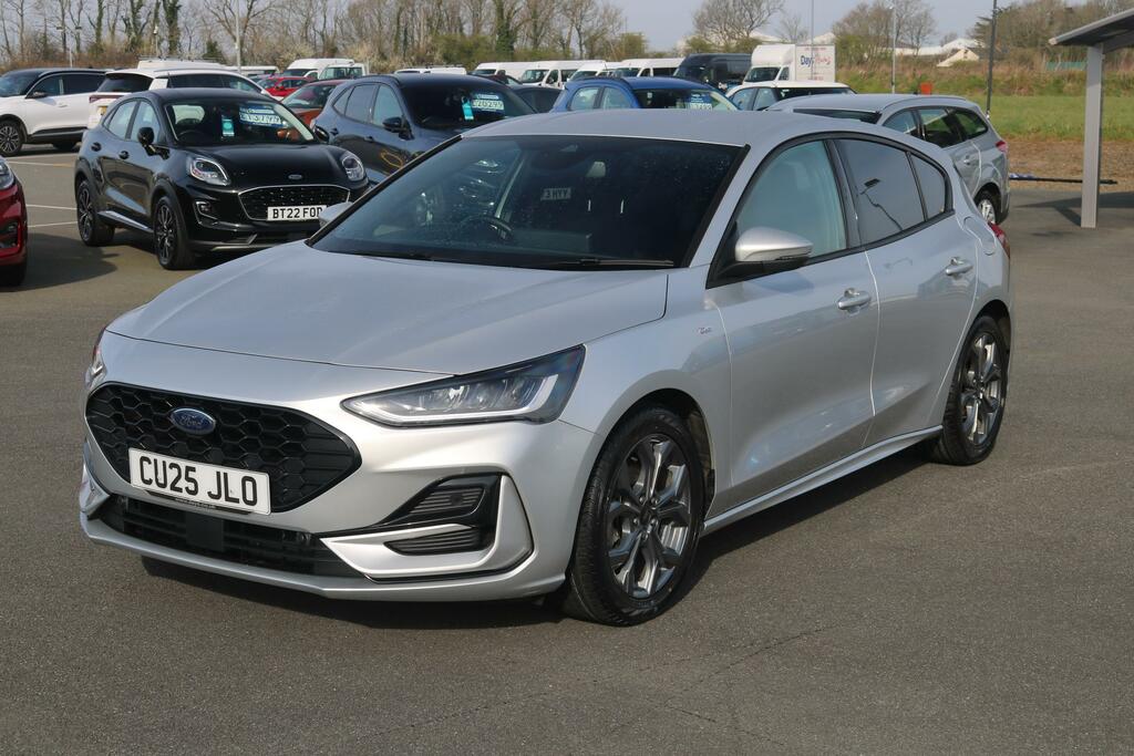 Ford Focus 1.0T Ecoboost Mhev St-line Hatchback Hy CU25JLO Silver #3