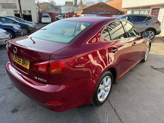 Lexus IS 2.2 220Td Saloon 168 G Km 175 B BV56BRF Red #6