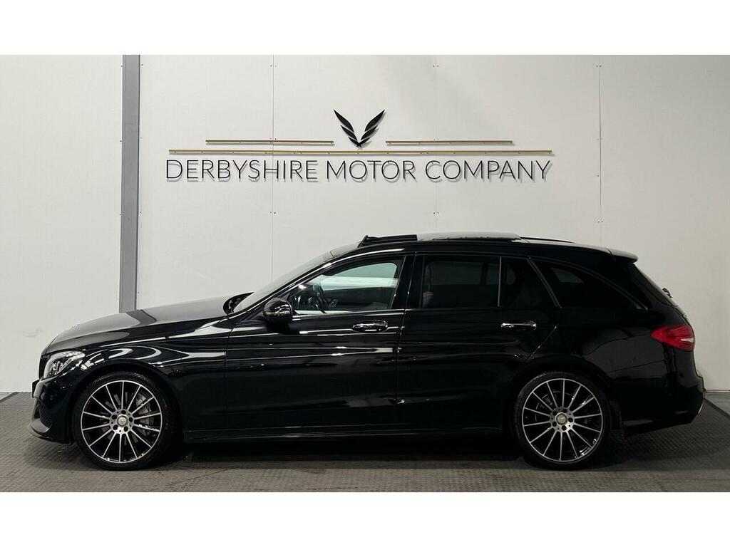 Mercedes-Benz C Class 2.1 C250d Amg Line Premium Plus Estate Diese GU66XBC Black #5