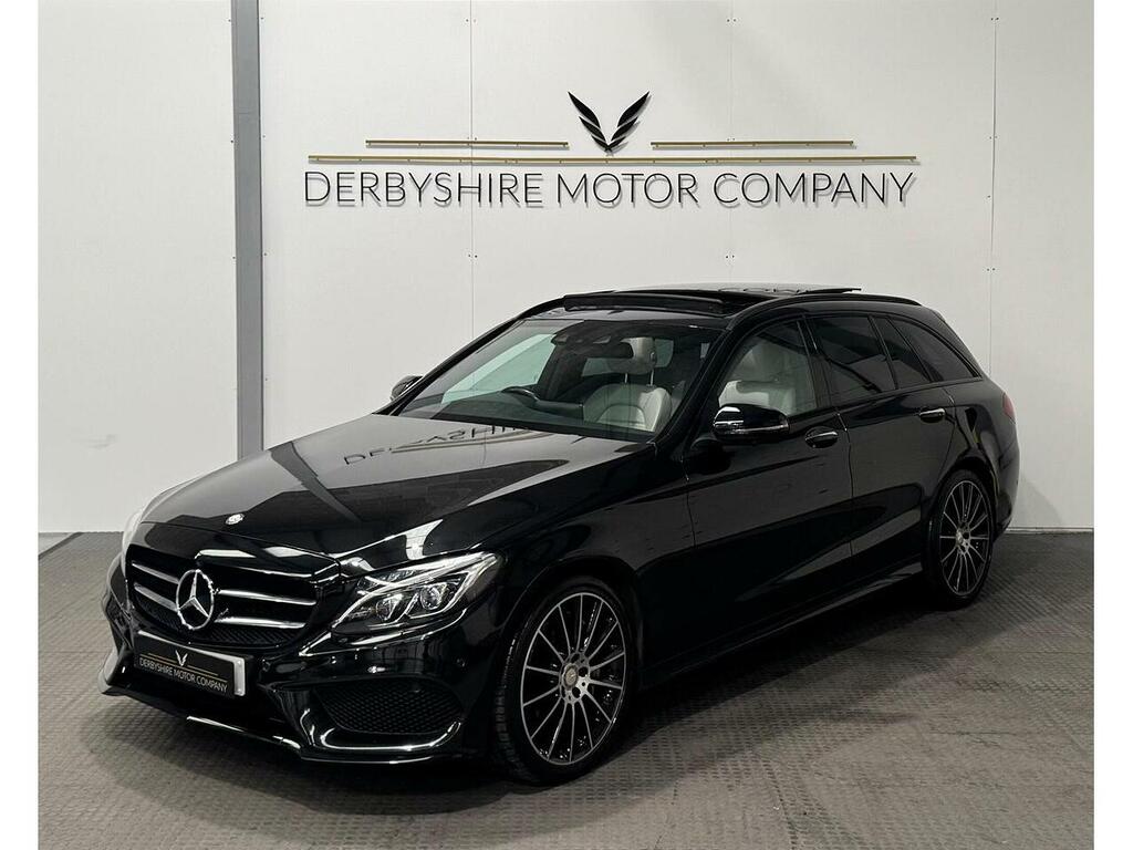 Mercedes-Benz C Class 2.1 C250d Amg Line Premium Plus Estate Diese GU66XBC Black #3