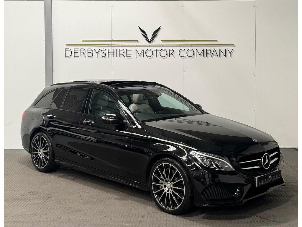 Mercedes-Benz C Class 2.1 C250d Amg Line Premium Plus Estate Diese Black