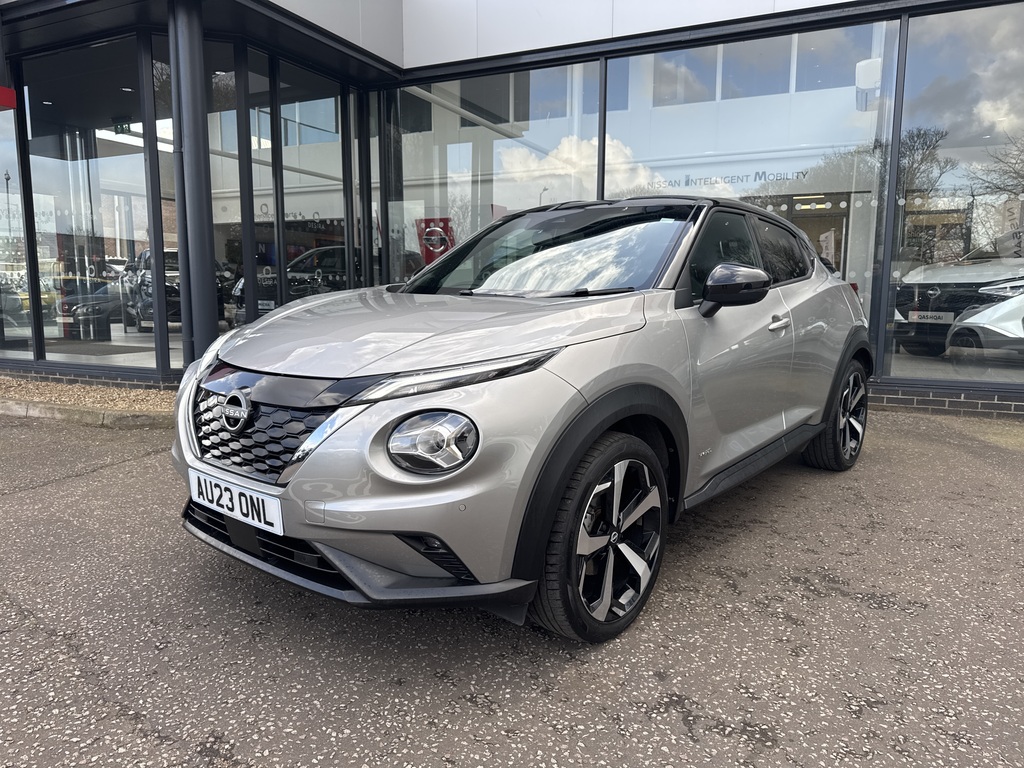 Nissan Juke 1.6 Hybrid Tekna AU23ONL Silver #4