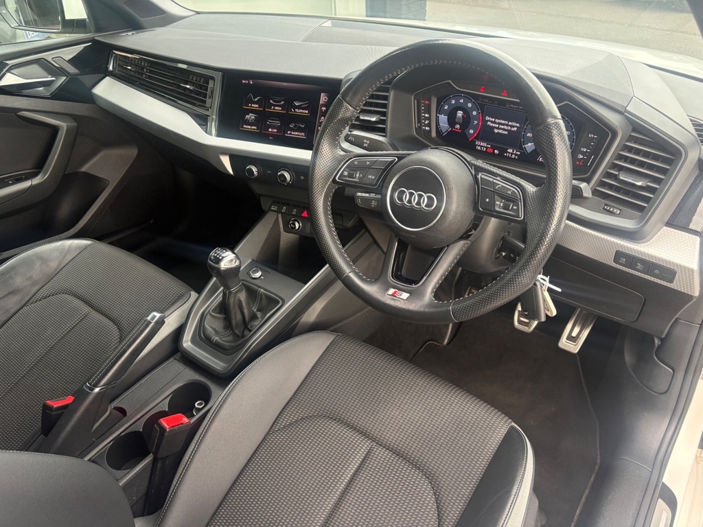 Audi A1 30 Tfsi S Line MM69MWC White #2