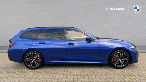BMW 3 Series 320I M Sport Touring Euro 6 WP75RMO Blue #3