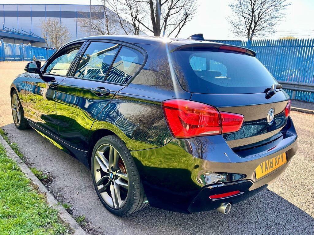 BMW 1 Series 2.0 118D M Sport Euro 6 Ss YA18XPV Black #4
